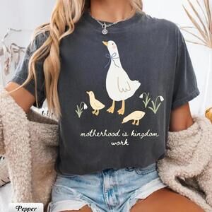 Christian Motherhood Shirt Kingdom Work Mom Tee